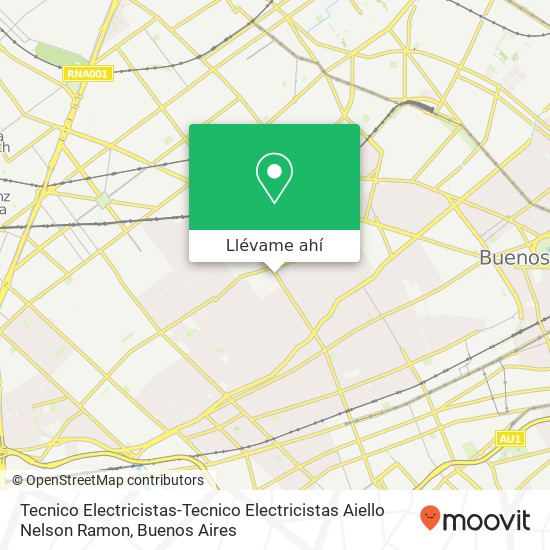 Mapa de Tecnico Electricistas-Tecnico Electricistas Aiello Nelson Ramon