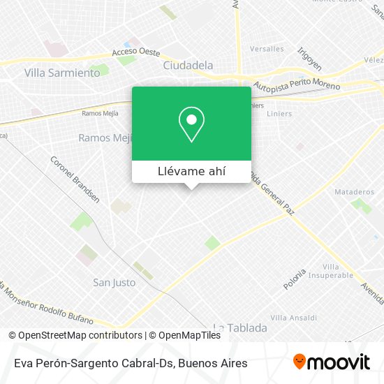 Mapa de Eva Perón-Sargento Cabral-Ds