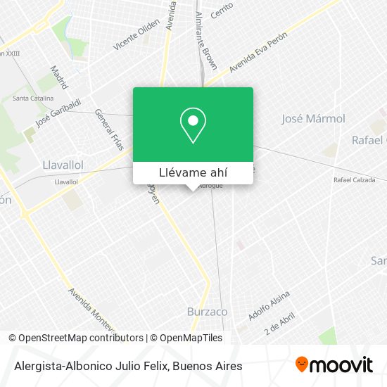 Mapa de Alergista-Albonico Julio Felix