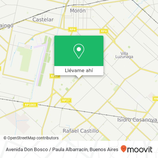 Mapa de Avenida Don Bosco / Paula Albarracín