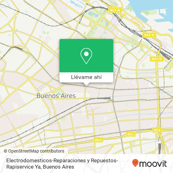 Mapa de Electrodomesticos-Reparaciones y Repuestos-Rapiservice Ya