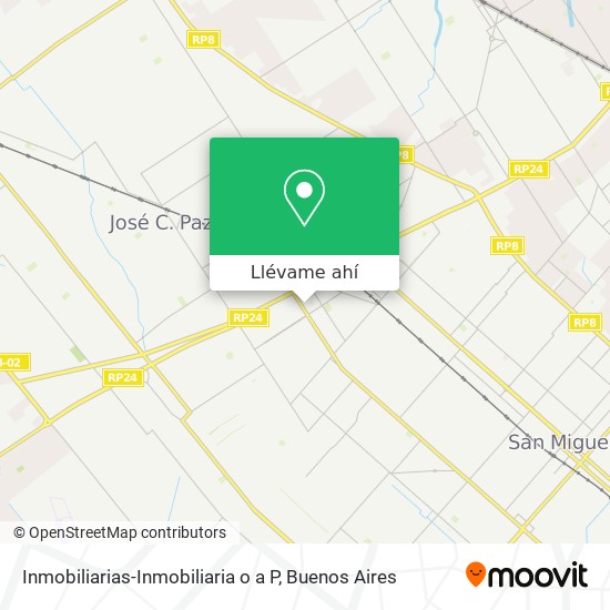 Mapa de Inmobiliarias-Inmobiliaria o a P