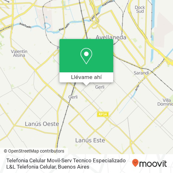 Mapa de Telefonia Celular Movil-Serv Tecnico Especializado L&L Telefonia Celular