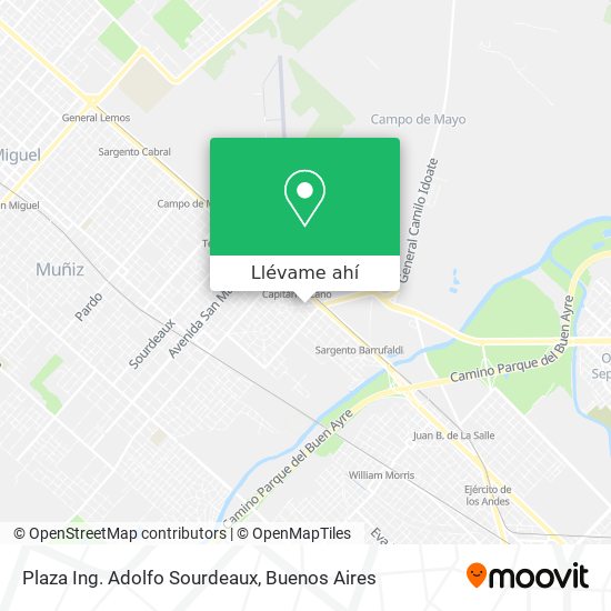 Mapa de Plaza Ing. Adolfo Sourdeaux