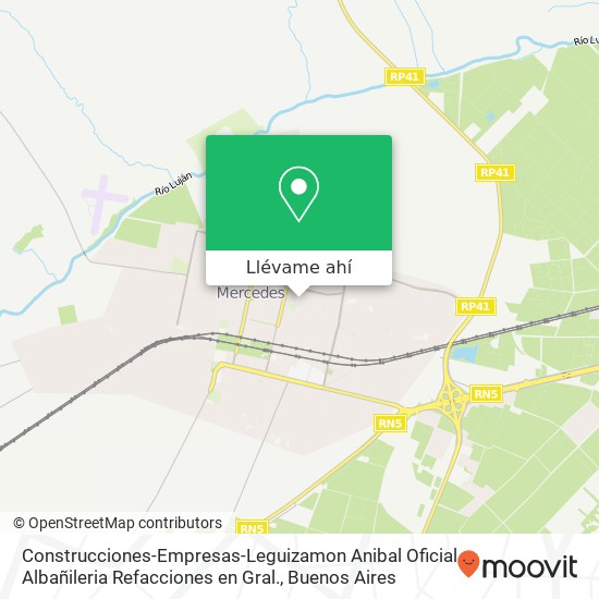 Mapa de Construcciones-Empresas-Leguizamon Anibal Oficial Albañileria Refacciones en Gral.