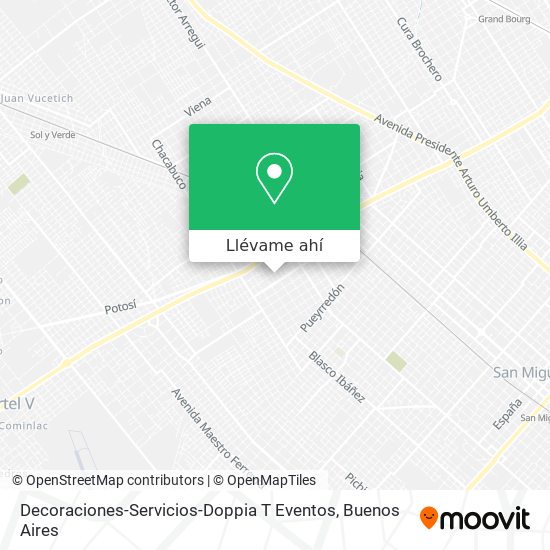 Mapa de Decoraciones-Servicios-Doppia T Eventos