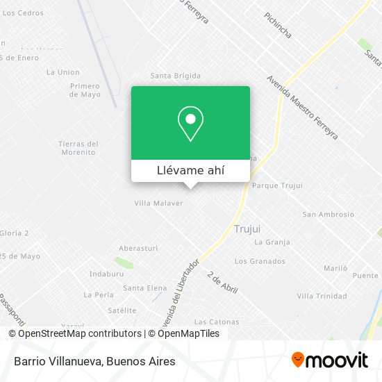 Mapa de Barrio Villanueva