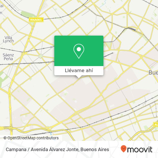 Mapa de Campana / Avenida Álvarez Jonte