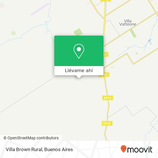 Mapa de Villa Brown Rural