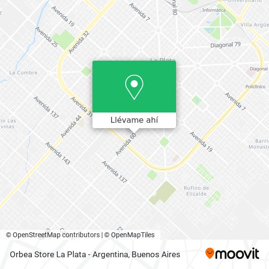 Mapa de Orbea Store La Plata - Argentina