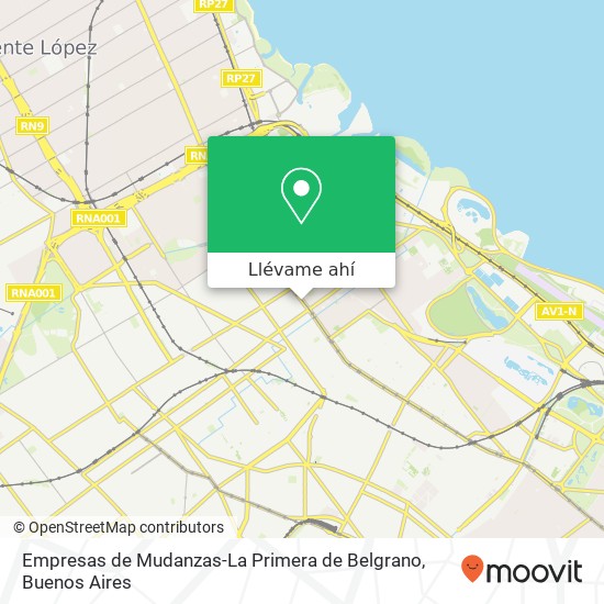 Mapa de Empresas de Mudanzas-La Primera de Belgrano