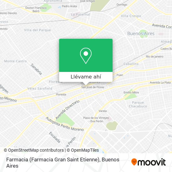 Mapa de Farmacia (Farmacia Gran Saint Etienne)