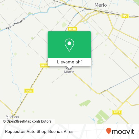 Mapa de Repuestos Auto Shop