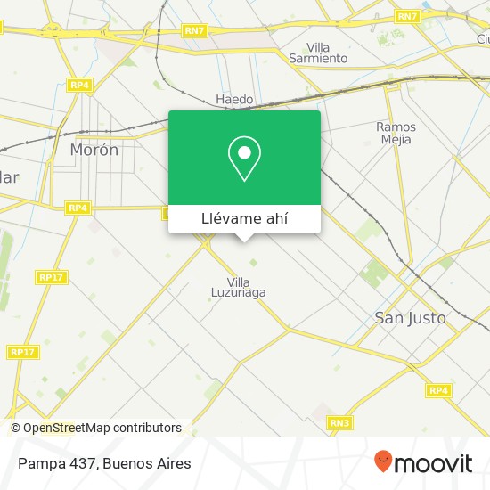 Mapa de Pampa 437