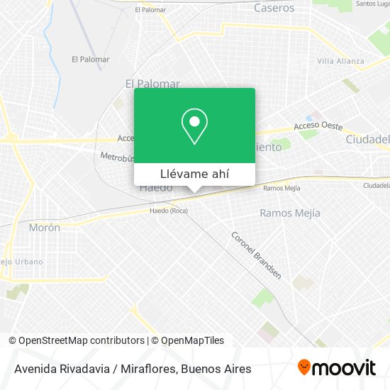 Mapa de Avenida Rivadavia / Miraflores