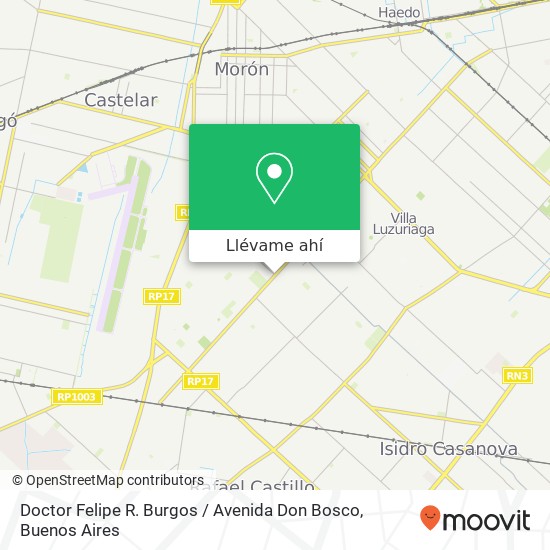 Mapa de Doctor Felipe R. Burgos / Avenida Don Bosco
