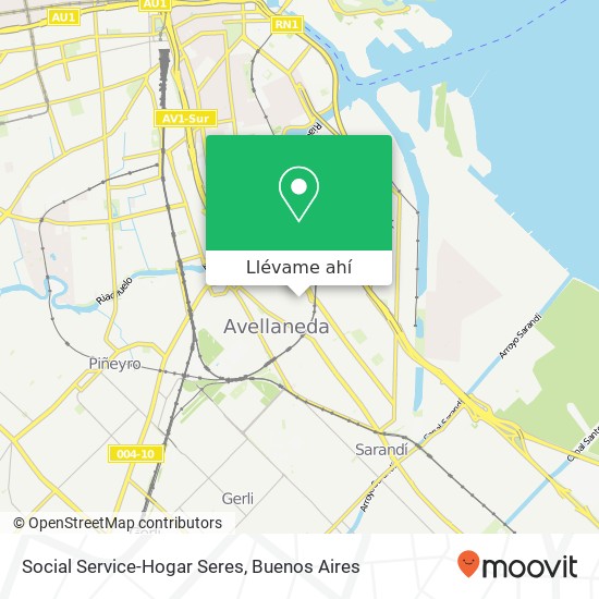 Mapa de Social Service-Hogar Seres
