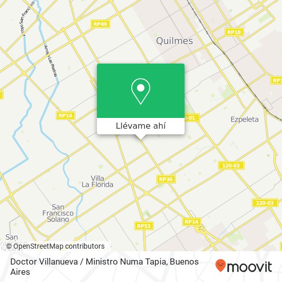 Mapa de Doctor Villanueva / Ministro Numa Tapia