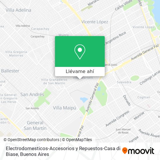 Mapa de Electrodomesticos-Accesorios y Repuestos-Casa di Biase