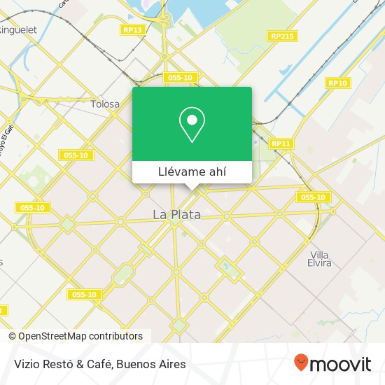 Mapa de Vizio Restó & Café, Avenida 51 645 1900 La Plata