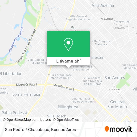Mapa de San Pedro / Chacabuco