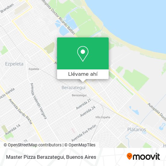 Mapa de Master Pizza Berazategui