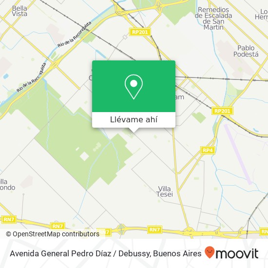 Mapa de Avenida General Pedro Díaz / Debussy