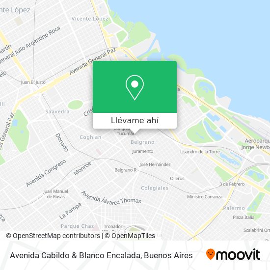 Mapa de Avenida Cabildo & Blanco Encalada