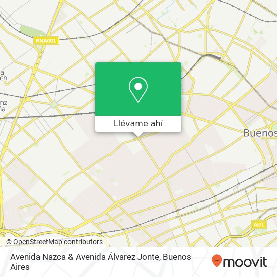 Mapa de Avenida Nazca & Avenida Álvarez Jonte
