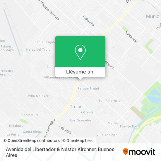 Mapa de Avenida del Libertador & Néstor Kirchner