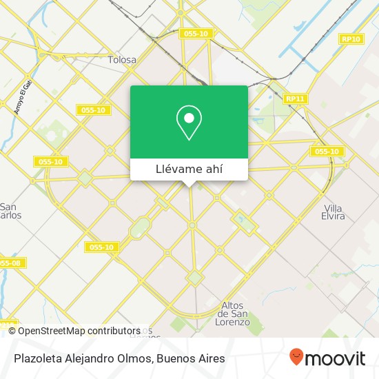 Mapa de Plazoleta Alejandro Olmos