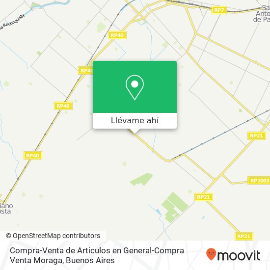 Mapa de Compra-Venta de Articulos en General-Compra Venta Moraga