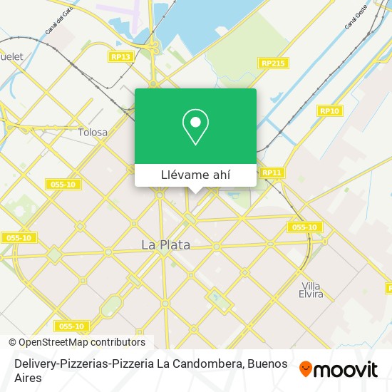 Mapa de Delivery-Pizzerias-Pizzeria La Candombera