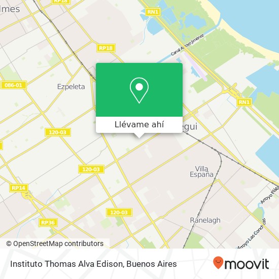 Mapa de Instituto Thomas Alva Edison