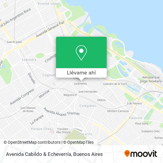 Mapa de Avenida Cabildo & Echeverría