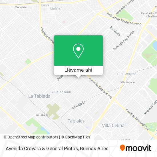 Mapa de Avenida Crovara & General Pintos