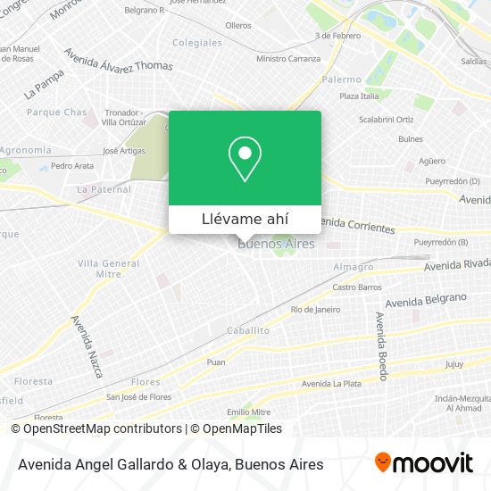 Mapa de Avenida Angel Gallardo & Olaya