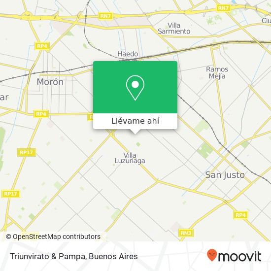 Mapa de Triunvirato & Pampa