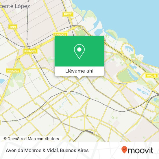 Mapa de Avenida Monroe & Vidal