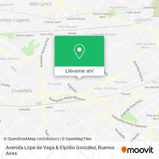 Mapa de Avenida Lope de Vega & Elpidio González