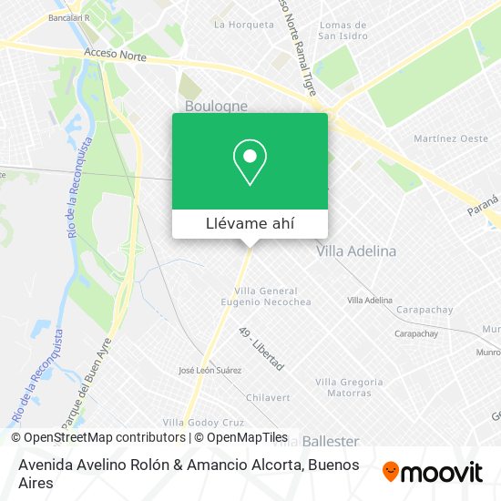 Mapa de Avenida Avelino Rolón & Amancio Alcorta
