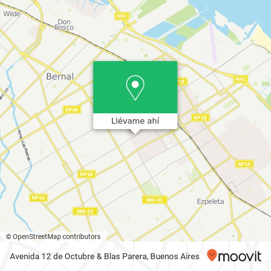 Mapa de Avenida 12 de Octubre & Blas Parera