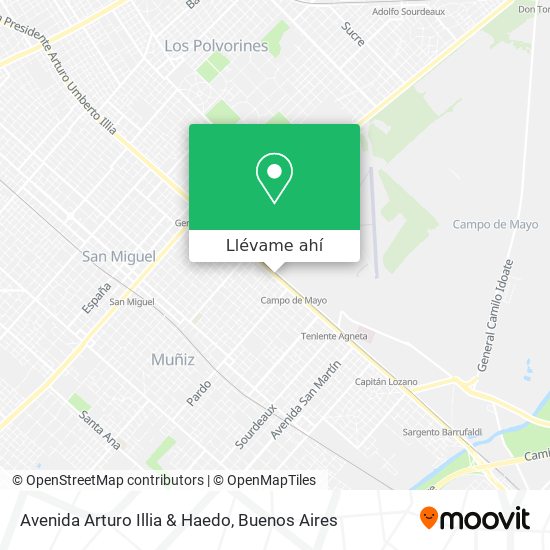 Mapa de Avenida Arturo Illia & Haedo