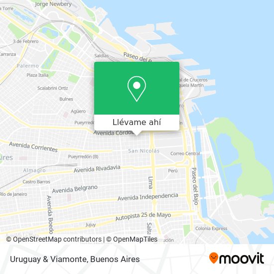 Mapa de Uruguay & Viamonte