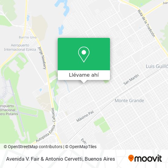Mapa de Avenida V. Fair & Antonio Cervetti