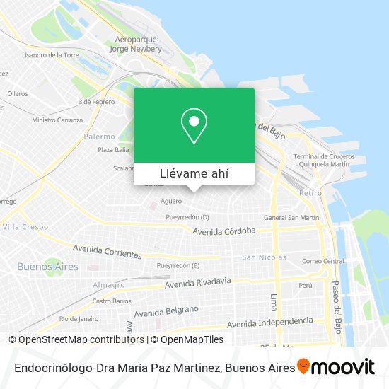 Mapa de Endocrinólogo-Dra María Paz Martinez