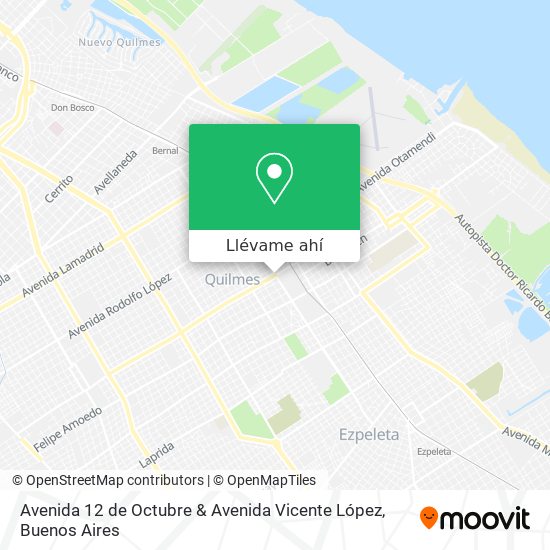 Mapa de Avenida 12 de Octubre & Avenida Vicente López