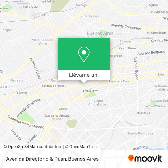 Mapa de Avenida Directorio & Puan