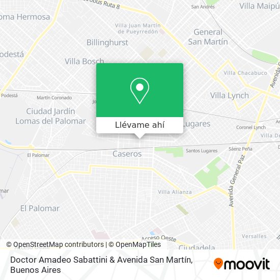 Mapa de Doctor Amadeo Sabattini & Avenida San Martín