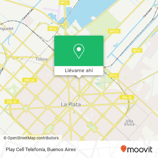 Mapa de Play Cell Telefonía